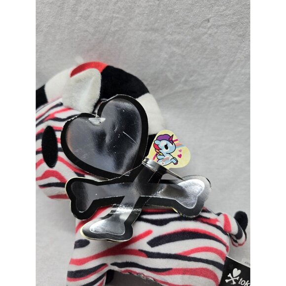 Tokidoki Unicorno Plush - ZAMBA (Small - 7.5 inch) - Red White Black Zebra - Picture 5 of 7